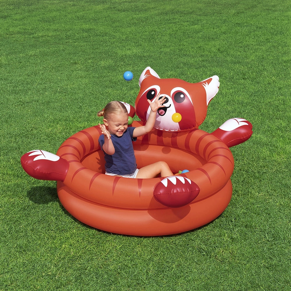 Trade Shop - Piscina Gonfiabile Con Palline Gioco Design Panda 107x94x58cm Per Bambini 2+ Anni 52702 -