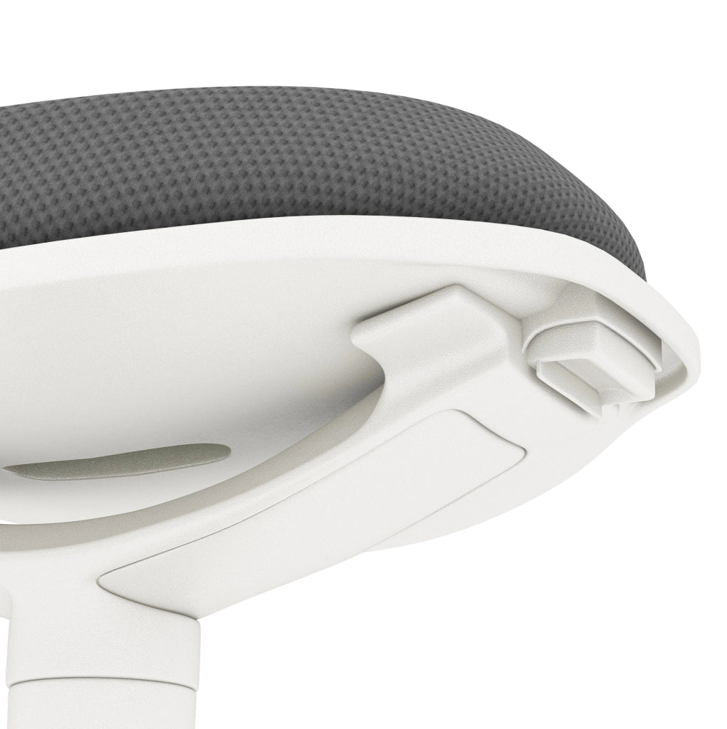 Sgabello ergonomico da ufficio regolabile grigio