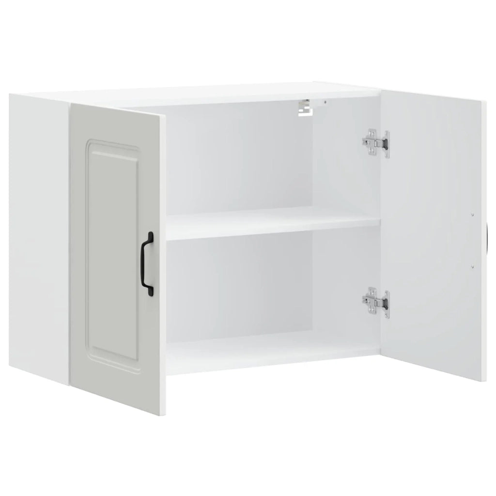 Armoire murale de cuisine Kalmar blanc bois d'ingénierie