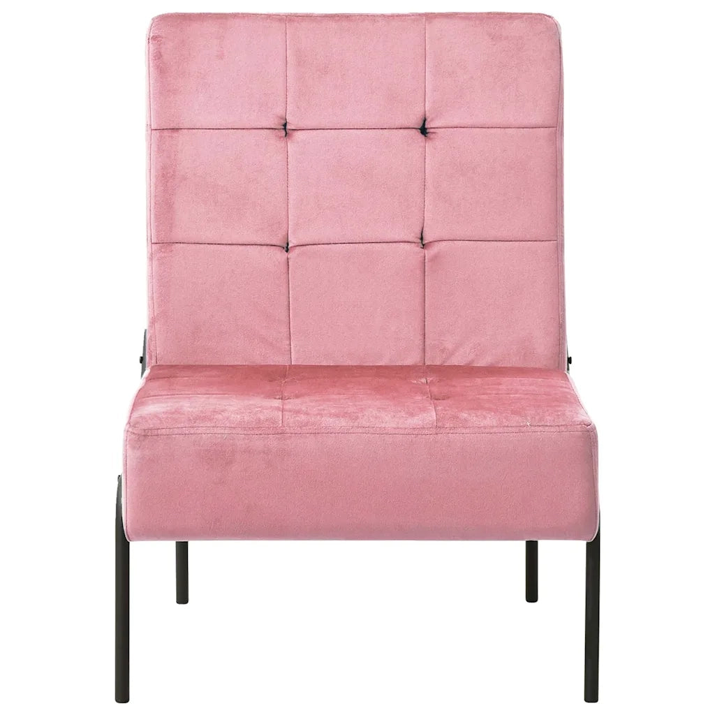 Poltrona Relax-Poltroncina 65x79x87 cm Rosa in Velluto