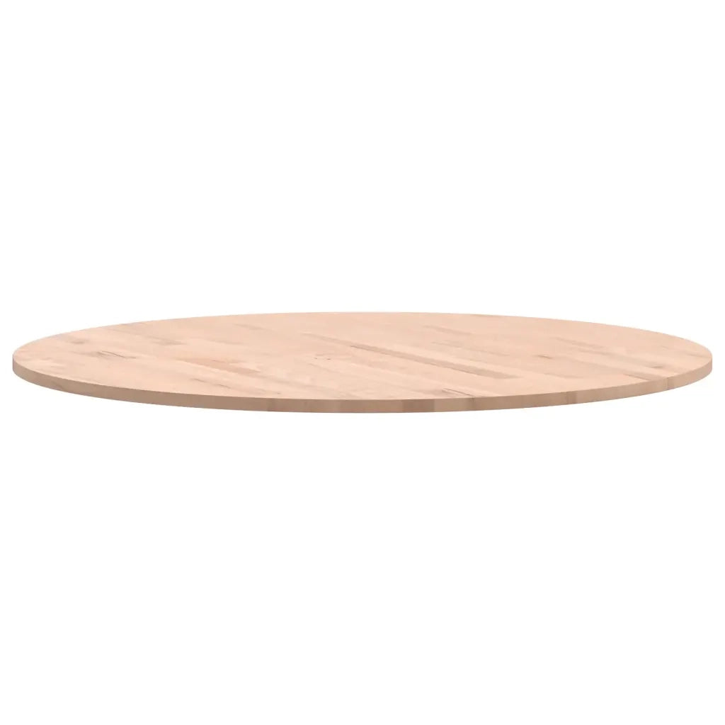 Piano per Tavolo | Superficie Tavolo | Piano Scrivania ?80x1,5 cm Rotondo in Legno Massello di Faggio