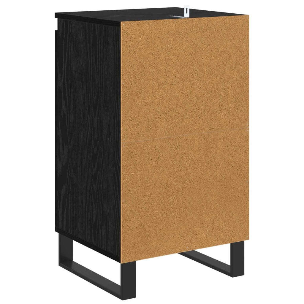 Credenza | Madia | Buffet da pranzo | Armadio da pranzo Rovere Nero 40 x 35 x 70 cm Legno multistrato