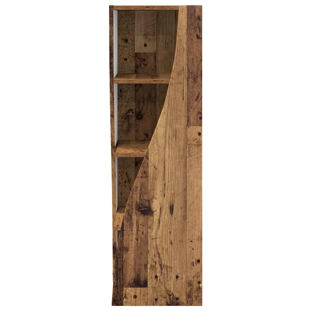 Mobile angolare Legno vecchio 32x32x102cm Legno multistrato 889863