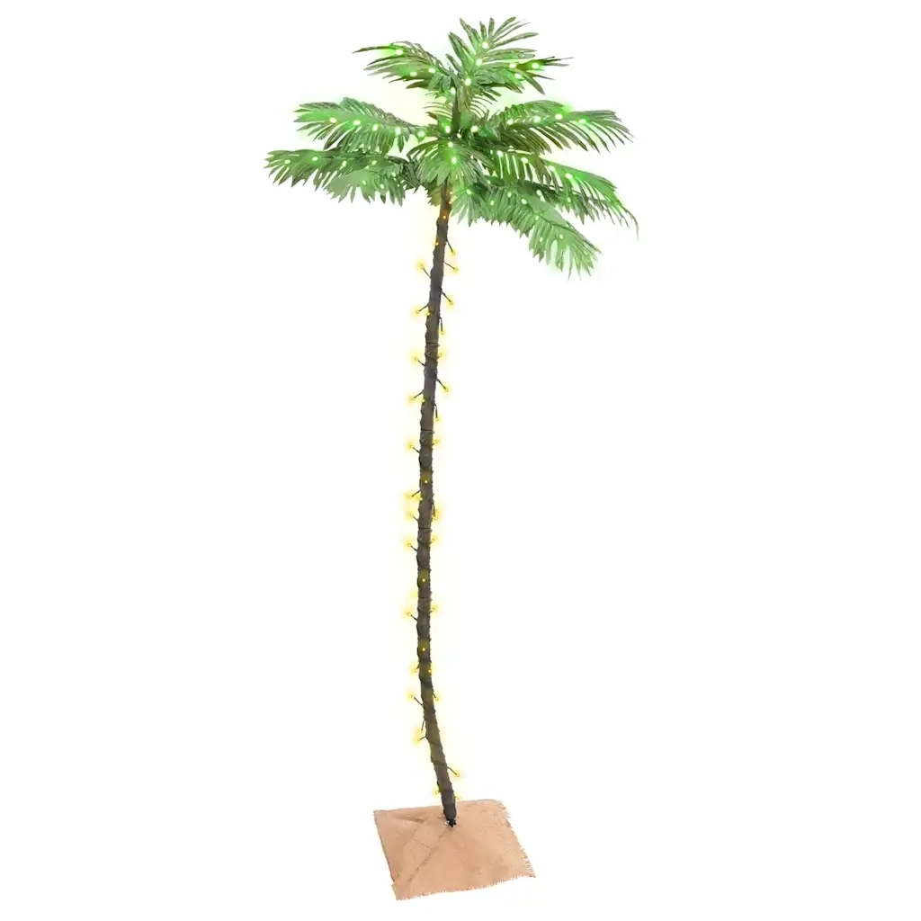 Palma con LED Bianco Caldo 136 LED 220 cm cod mxl 18367