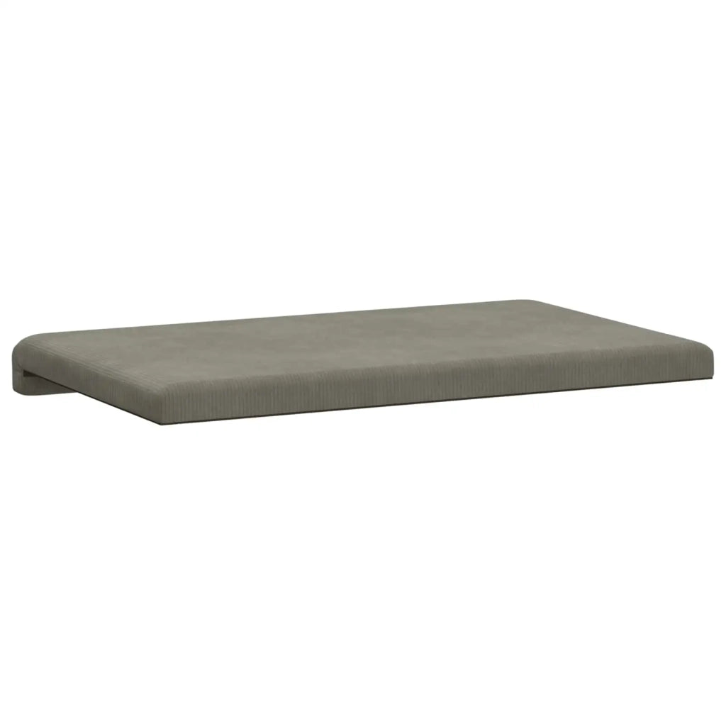 Cuscino per panchina corduroy Grigio Chiaro Profondità 35 cm 42043212