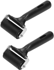 Brayer a pennello - Rullo in gomma - Manico antiscivolo - 6 cm di lunghezza - Adatto per stampare/arti manuali - Materiale duraturo