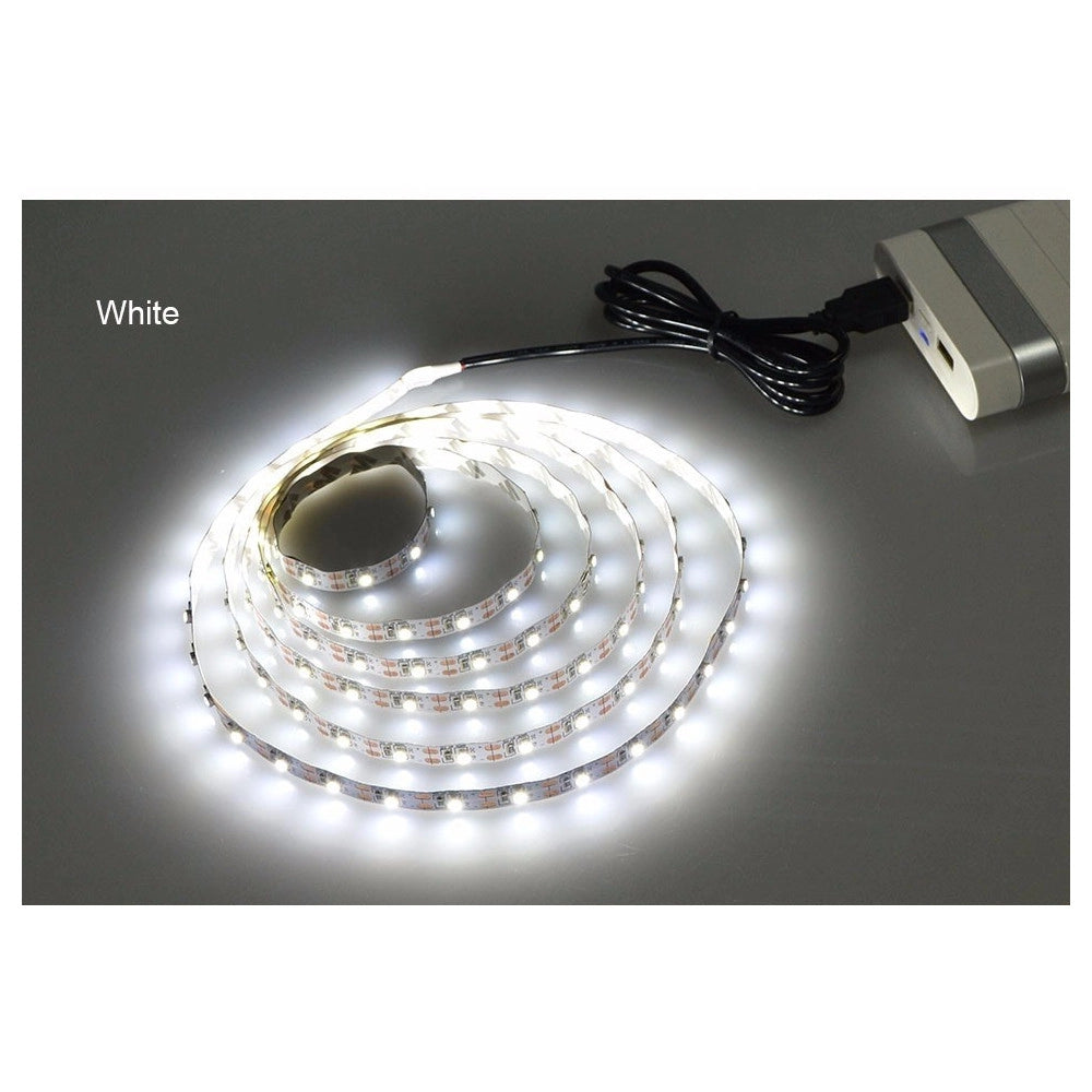 Trade Shop - Strip Led Luce Fredda Striscia 90 Cm Usb Per Retroilluminazione Televisore Tv -