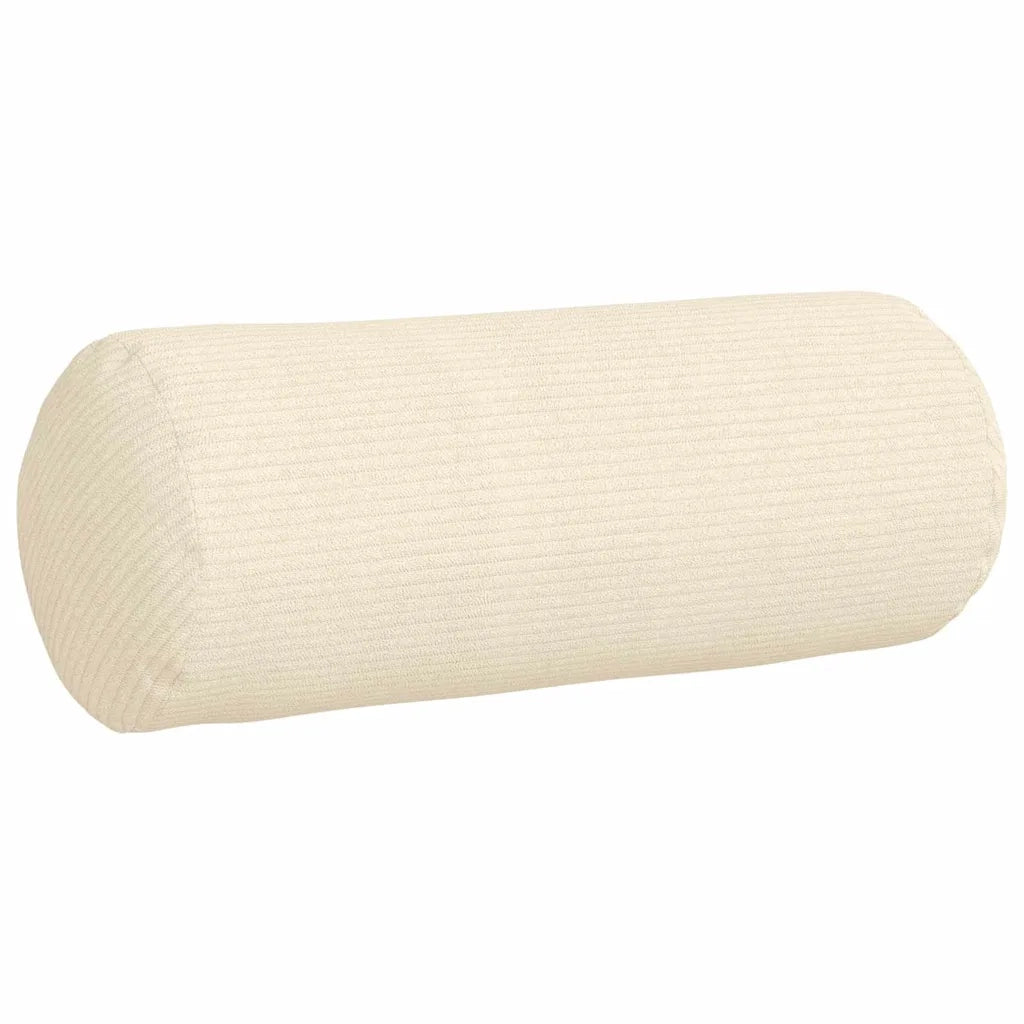 Cuscini a rullo 2 pcs Crema Ø 15 x 40 cm Tessuto in Cords