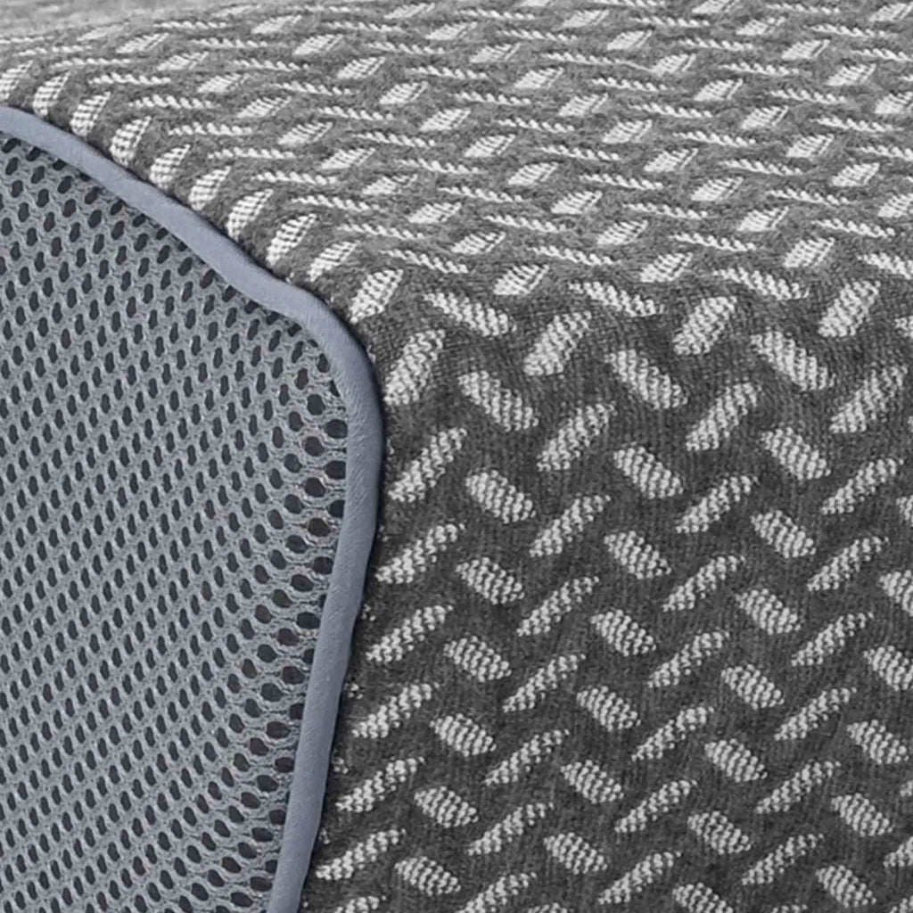 Cuscino con cuscino Grigio 60 x 34 x 11 cm Poliestere CFW6354308
