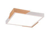 Plafoniera soffitto moderna LED 20W bianco/legno RL Meta