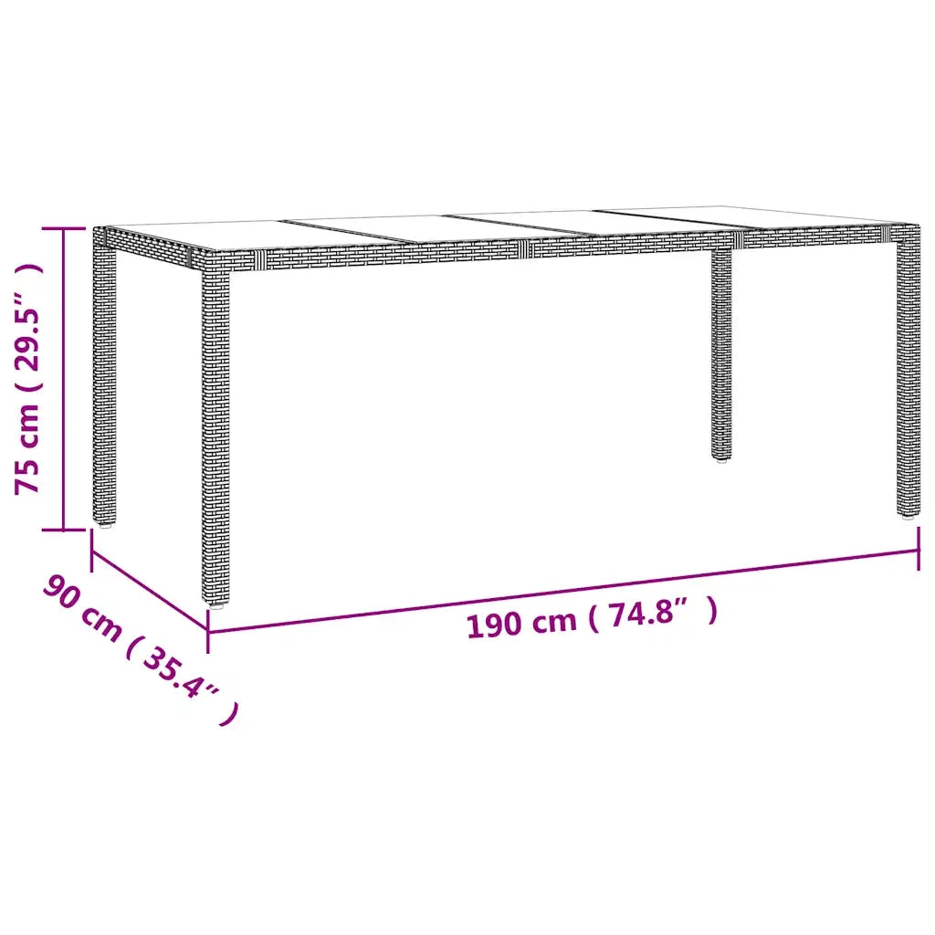 vidaXL Set da Bistrò da Giardino 9 pz con Cuscini Beige in Polyrattan