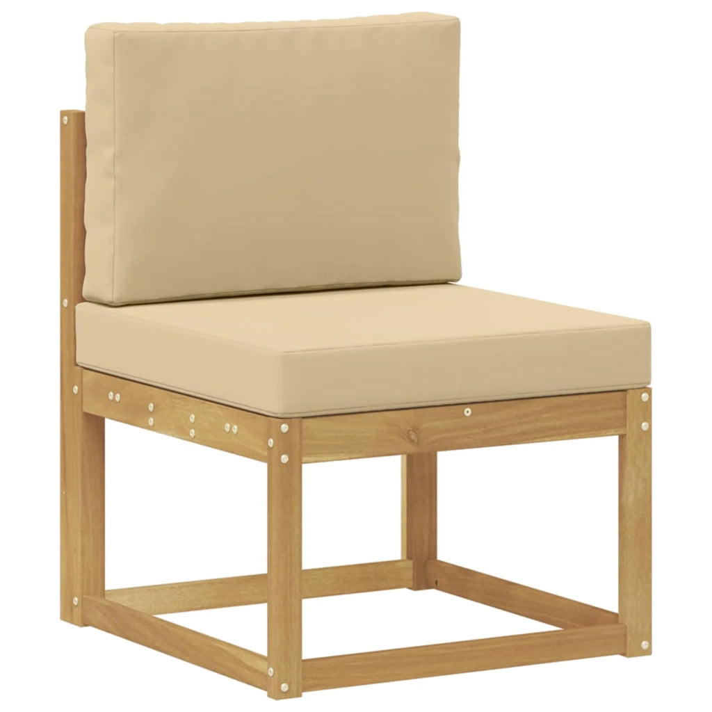 Set di divani da esterno 11 pz Bianco e Beige 3388332
