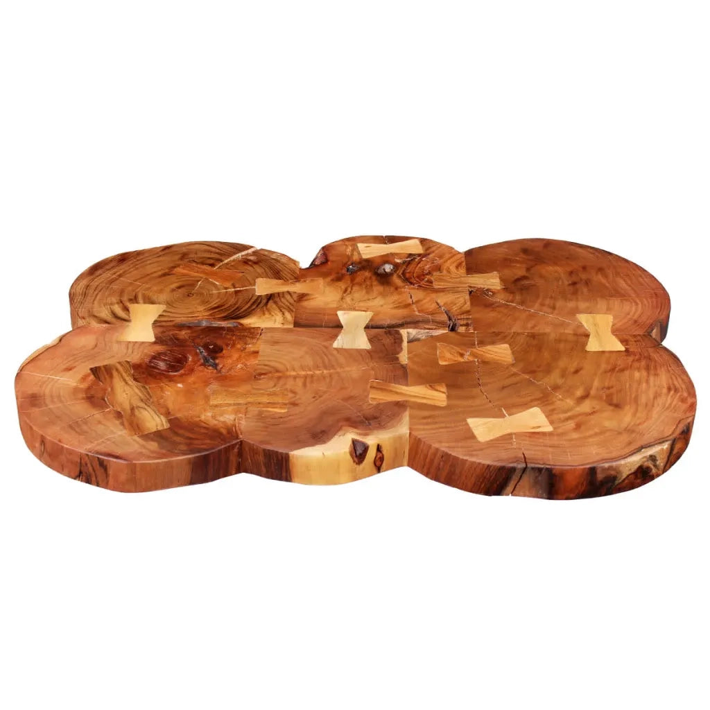 Tavolo a Tronco Legno Massello di Acacia 90x60x110 cm cod mxl 12784