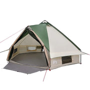 Tenda Teepee per 6 Persone Verde e Bianco 431 x 366 x 185 cm