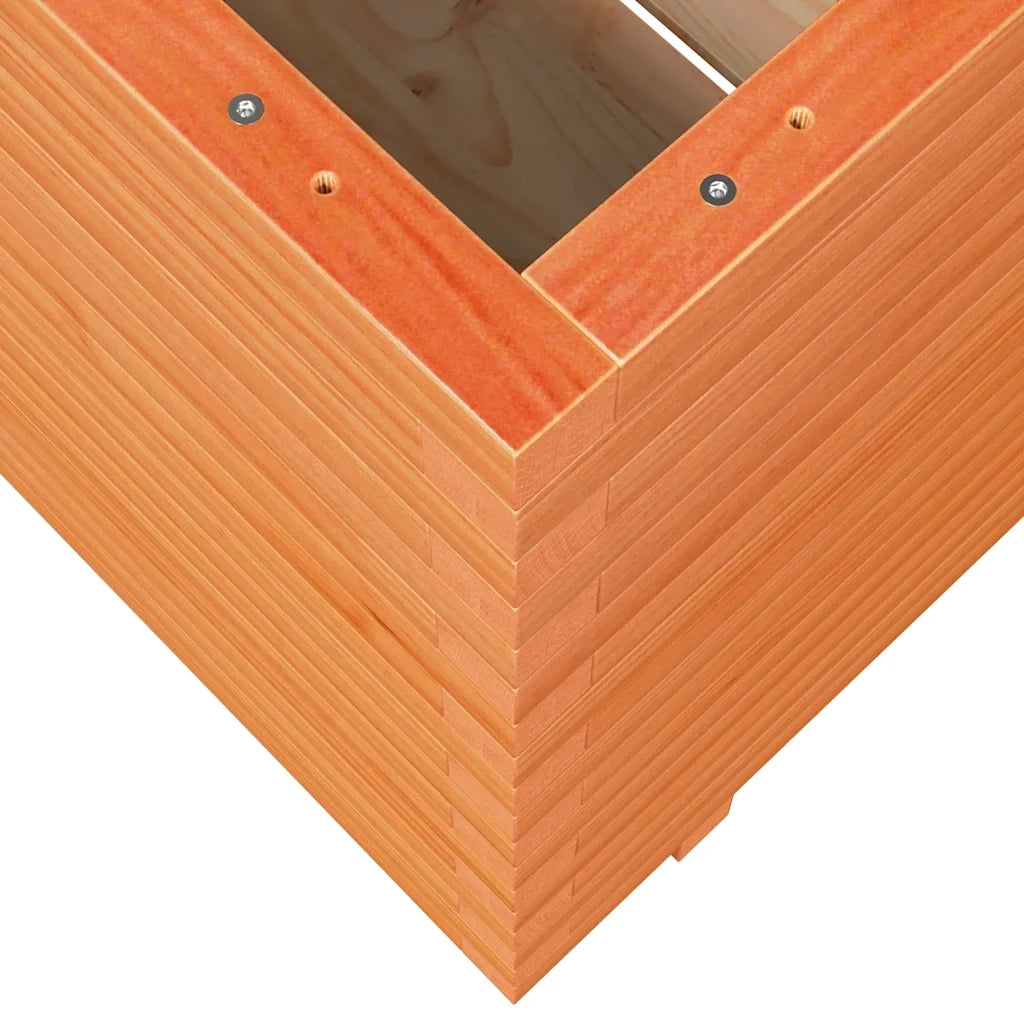 vidaXL Fioriera Giardino Marrone Cera 70x70x72,5cm Legno Massello Pino