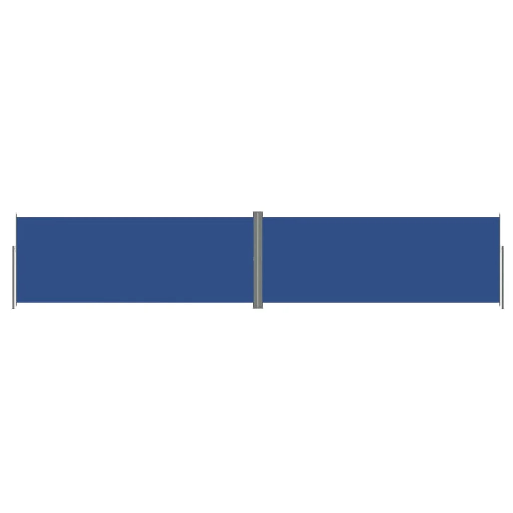 Tenda da sole laterale retrattile/schermo privacy per patio giardino terrazza balcone schermo blu 200 x 1000 cm 02_0007146