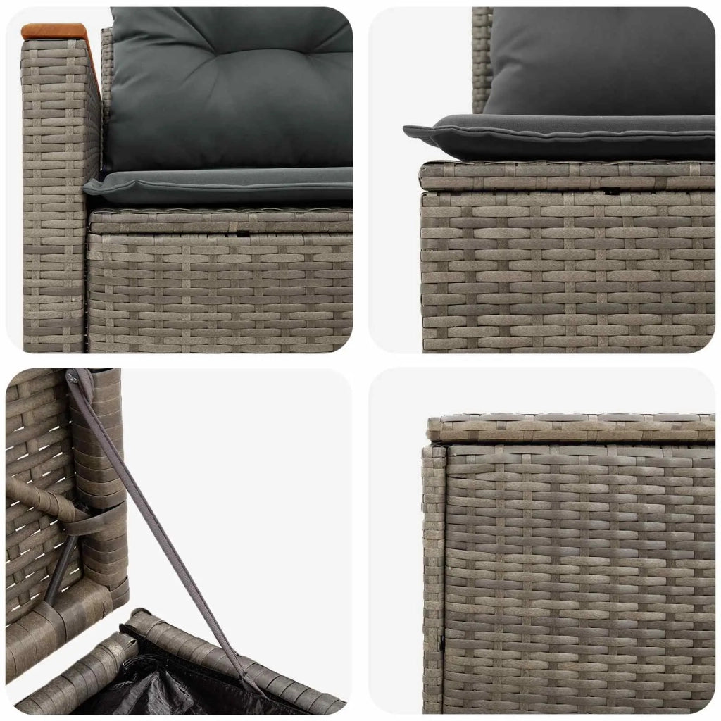 Set di divani 5 pz Grigio e Grigio Scuro 3447948