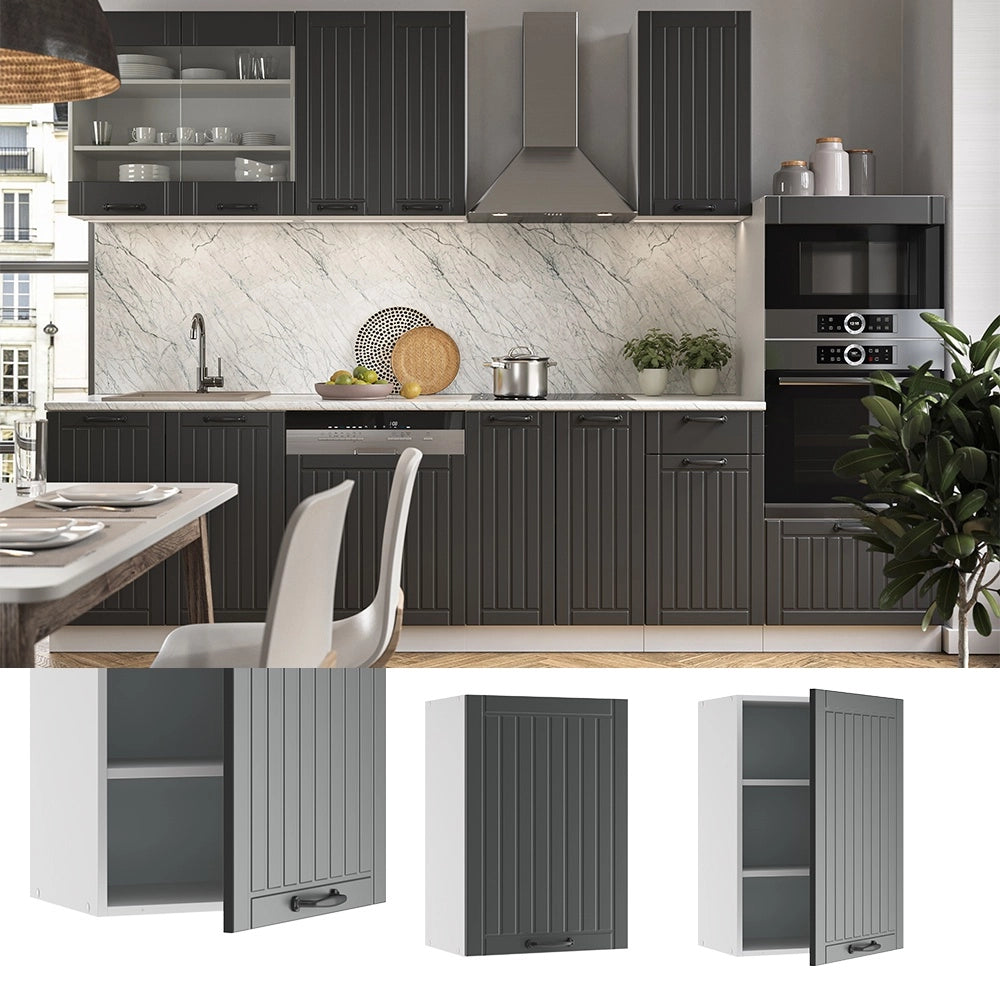 Pensile da cucina Fame-Line Antracite rustico/Bianco 50 cm Vicco