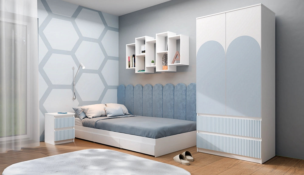 Comodino MALWA M2 ARTESO blu / blu