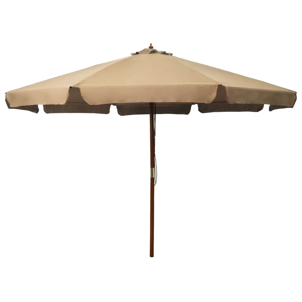 Ombrellone da Esterni con Palo in Legno 330 cm Grigio Talpa cod mxl 18107