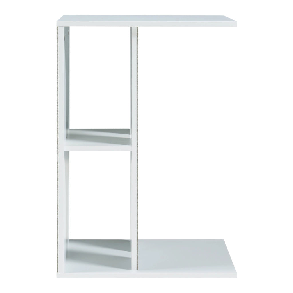 Tavolino Ljungby con Graffiatoio - Bianco [en.casa]