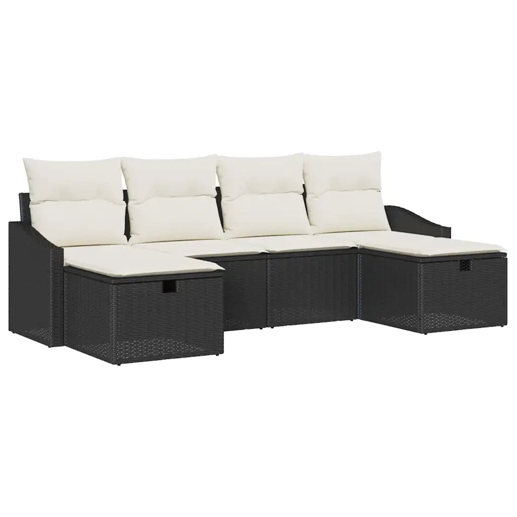 Set di divani con cuscino 6 pcs polyrattan 3360648