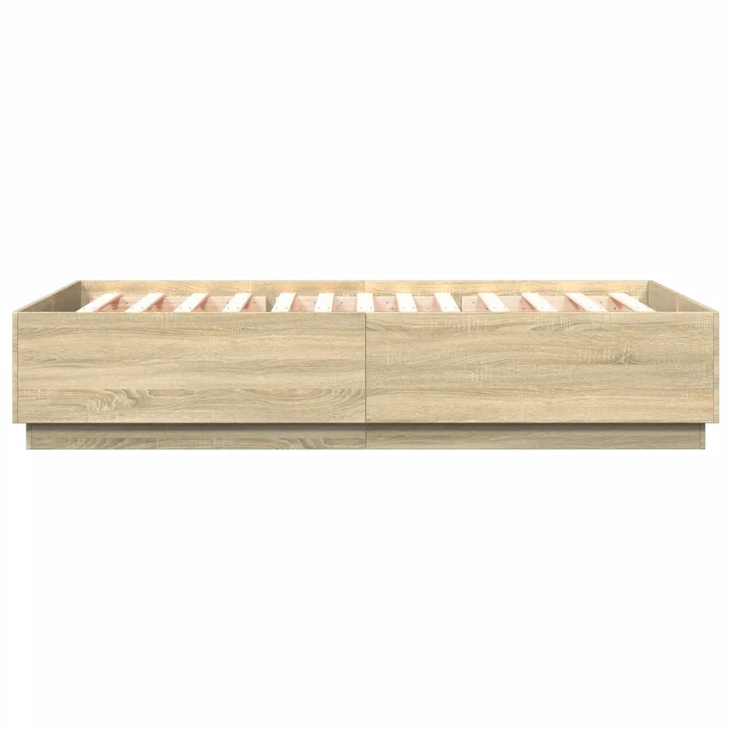 Giroletto-Struttura Letto Rovere Sonoma 120x200 cm in Legno Multistrato 148967