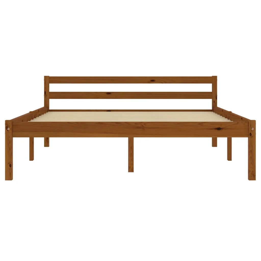 Giroletto senza Materaso Ambrato in Legno di Pino 120x200 cm 283210