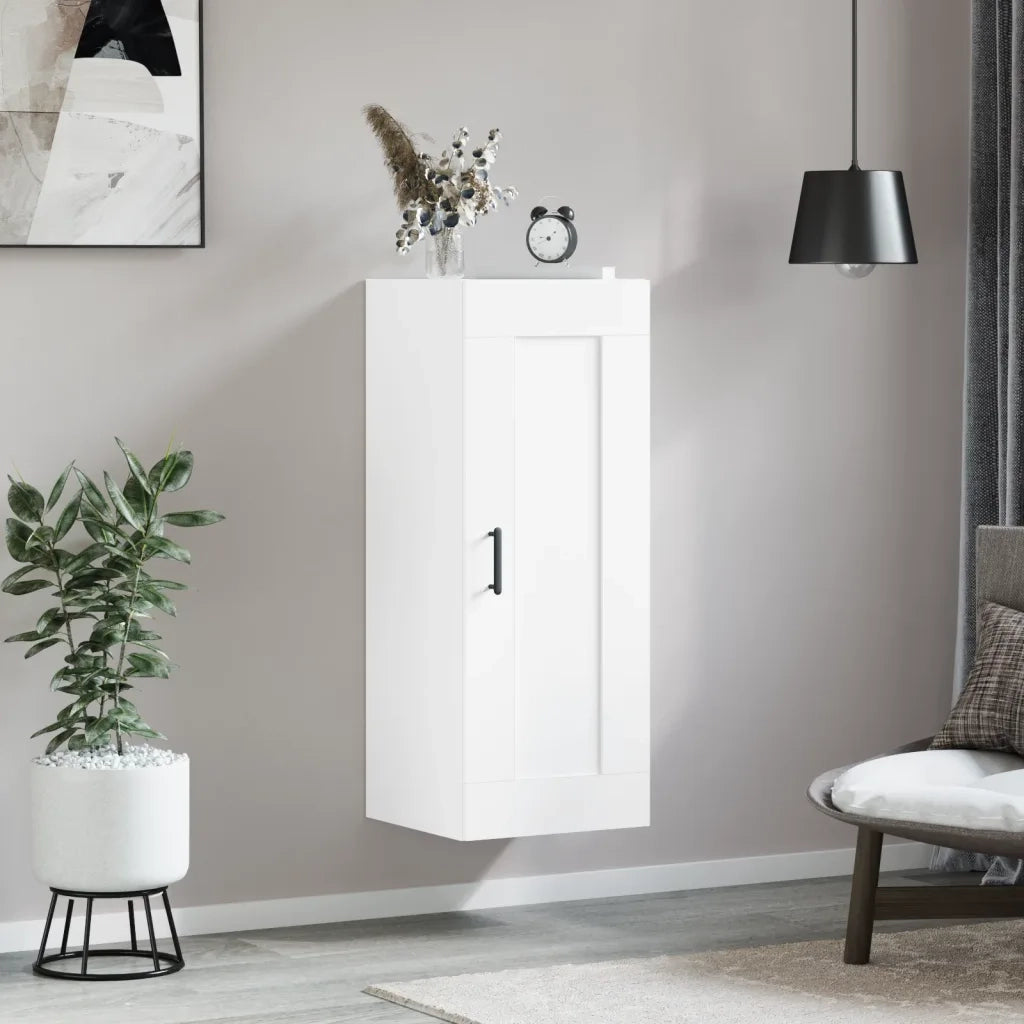 Mobile a Parete Bianco 34,5x34x90 cm in Legno Multistratocod mxl 103547