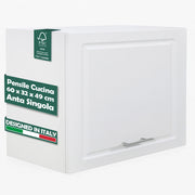 Pensile da Cucina Ribaltabile Muro Armadio Sospeso Legno Parete Boiserie Bianco