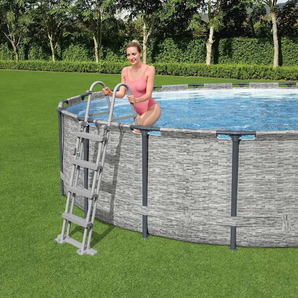 Bestway Scaletta per Piscina Flowclear a 4 Gradini 122 cm 93340