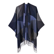 Sciarpa di nuovo stile, scialle, semplice nappa, spacco, calda cappa in cashmere