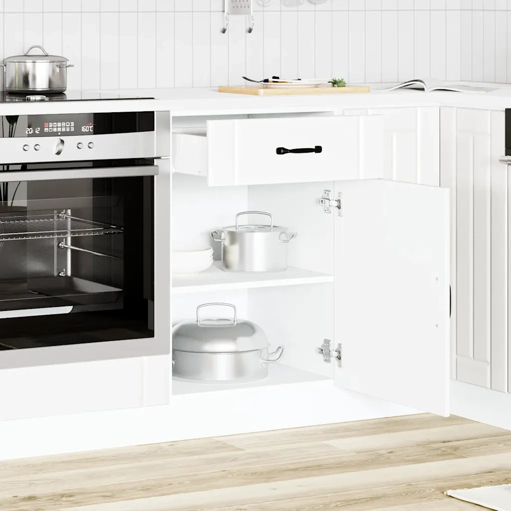 Base da Cucina Lucca Bianco in Legno Multistrato