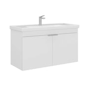 Mobile lavabo "Desna 100" - 100 x 45 x 58 cm - Bianco opaco
