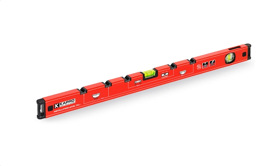 LIVELLA MANUALE 70cm CON BOLLE KAPRO 108 PER INSTALLATORI - 108