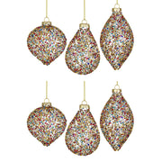 Pendagli di Natale in Vetro con Pietre Colorate Kleis Multicolor