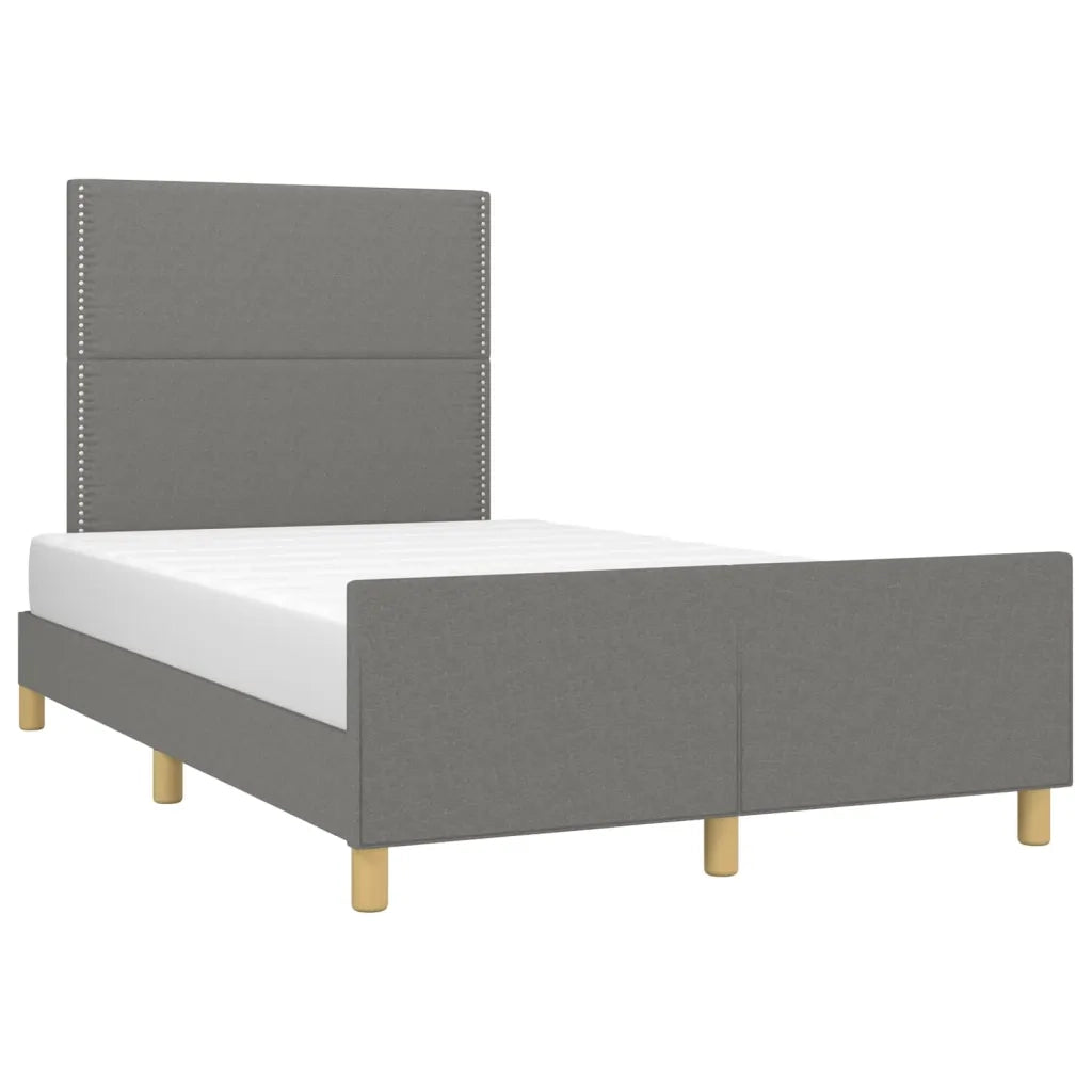 Giroletto senza Materasso Grigio Scuro 120x200 cm Tessuto 3124961