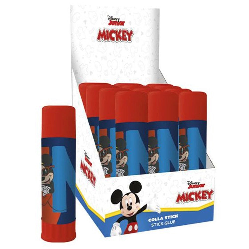 Trade Shop - Set 12 Pz Colla Stick Da 25gr Grafica Topolino Per Scuola Regali Feste Bambini 964526 -