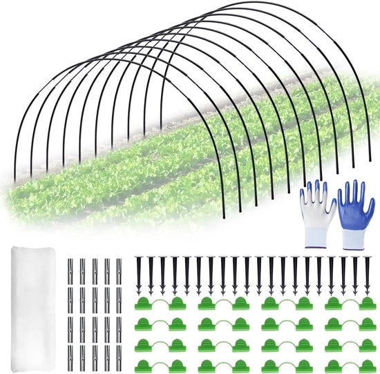 30 tunnel di vaso in plastica a forma di arco copertura per piante copertura per giardino tunnel in plastica a forma di arco per protezione delle piante.