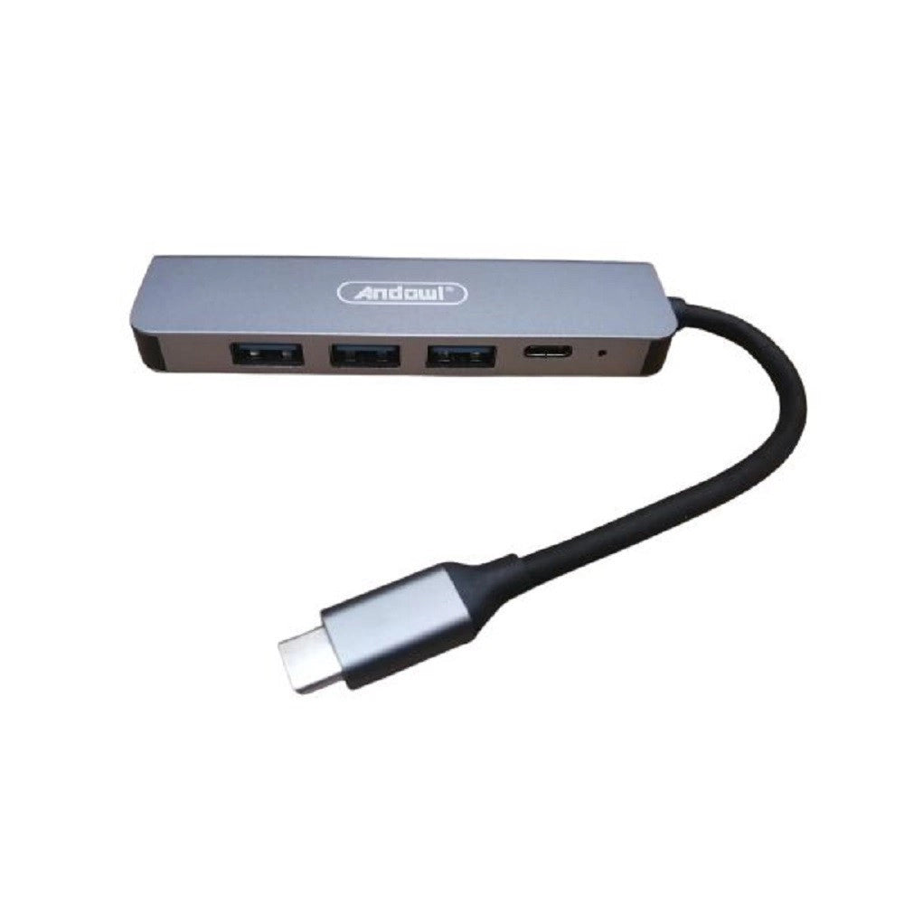 Trade Shop - Hub Usb Type-c 5 In 1 Hdmi 4k Compatibile Con Thunderbolt 3 Multifunzione Q-hu90 -