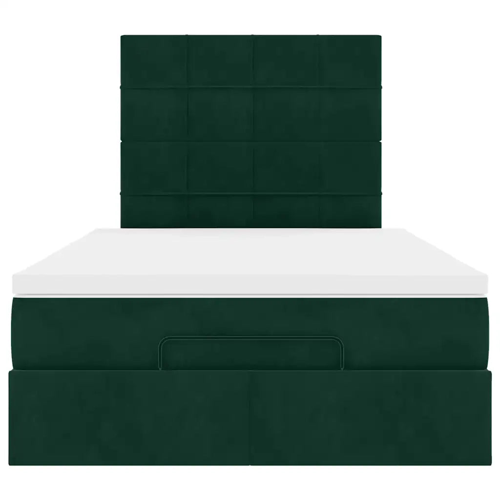 Struttura Letto Pouf con Materassi 120x190 cm Velluto