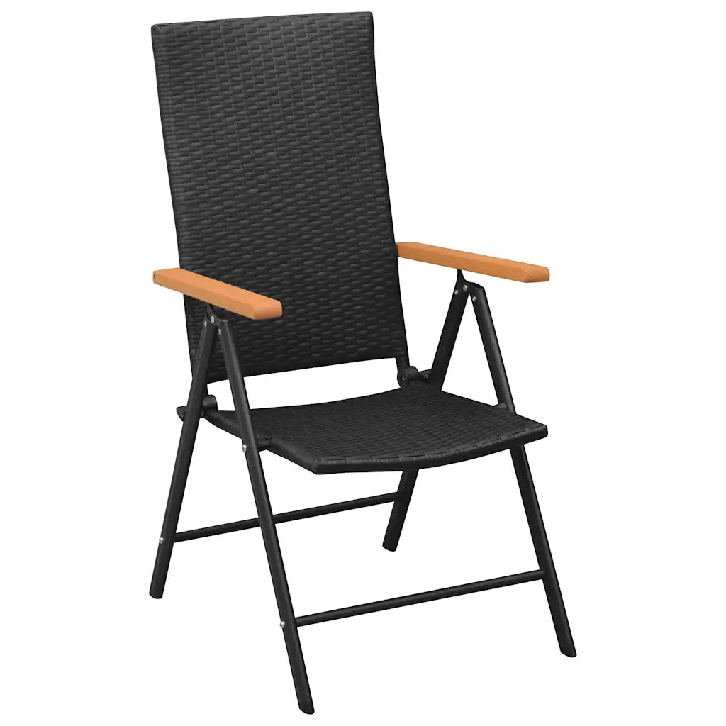 Set da Pranzo da Giardino 3 pz Nero e Marrone 3060088