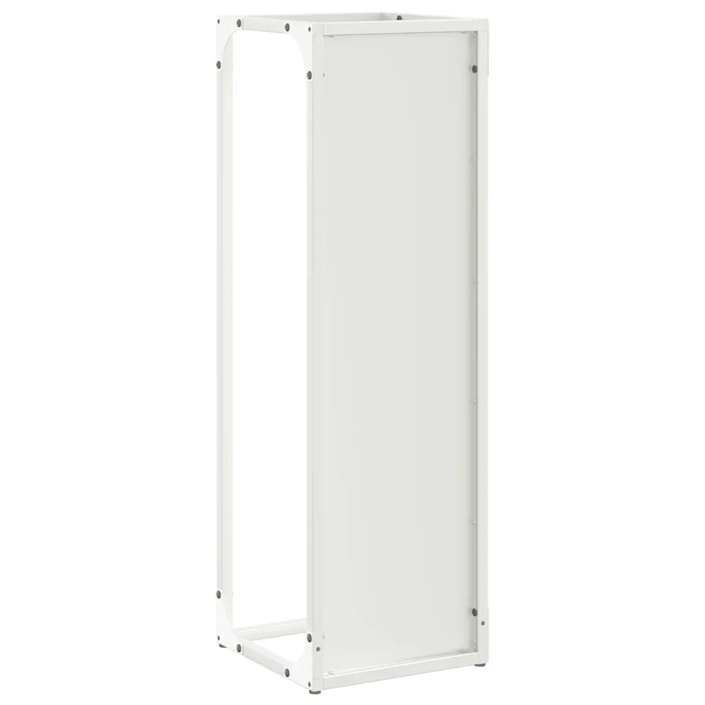 Rastrelliera per Legna da Ardere Bianca 25x25x80 cm CFW3544587