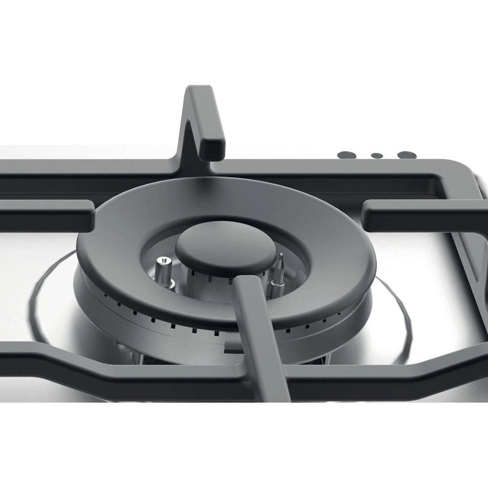 Whirlpool TGML 661 IX Acciaio inox Da incasso 58 cm Gas 4 Fornello(i)