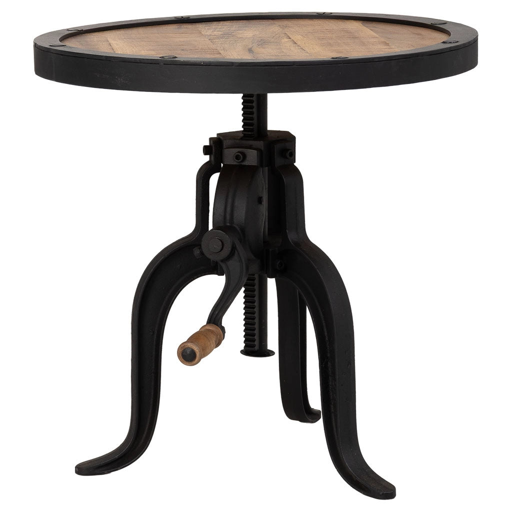 Tavolo regolabile in altezza naturale D51x48