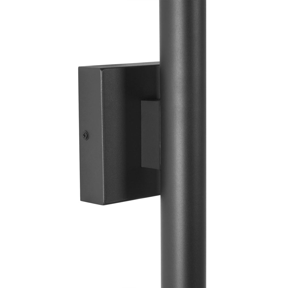 Applique LED da Esterno in Metallo Nero Stile Tradizionale per Ingresso e Portico