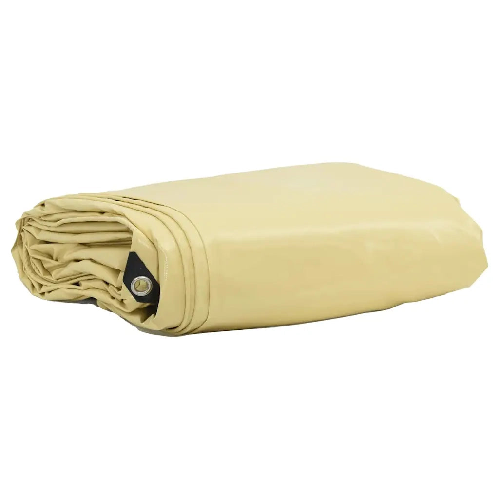 Telo 650g / m² Beige 5 x 5 m Tela con rivestimento in PVC