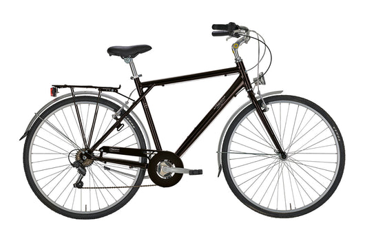 Bicicletta City da Uomo 28" Cambio 6V Shimano Freni V-Brake Roxy Nero