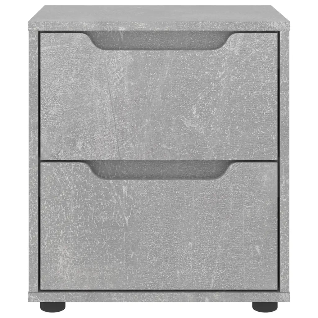 Comodino VISNES Grigio Cemento 45x40x50 cm in Legno Multistrato