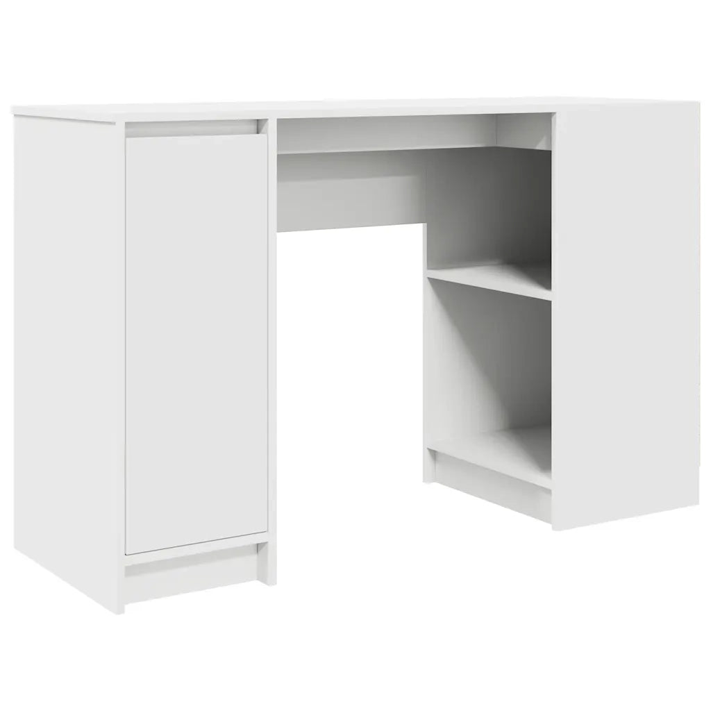 Scrivania Bianca 120x42x76 cm in Legno Multistrato